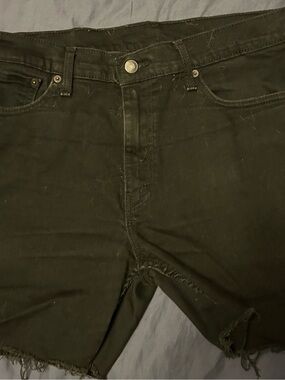 Levi's Black Denim 511 Slim Shorts